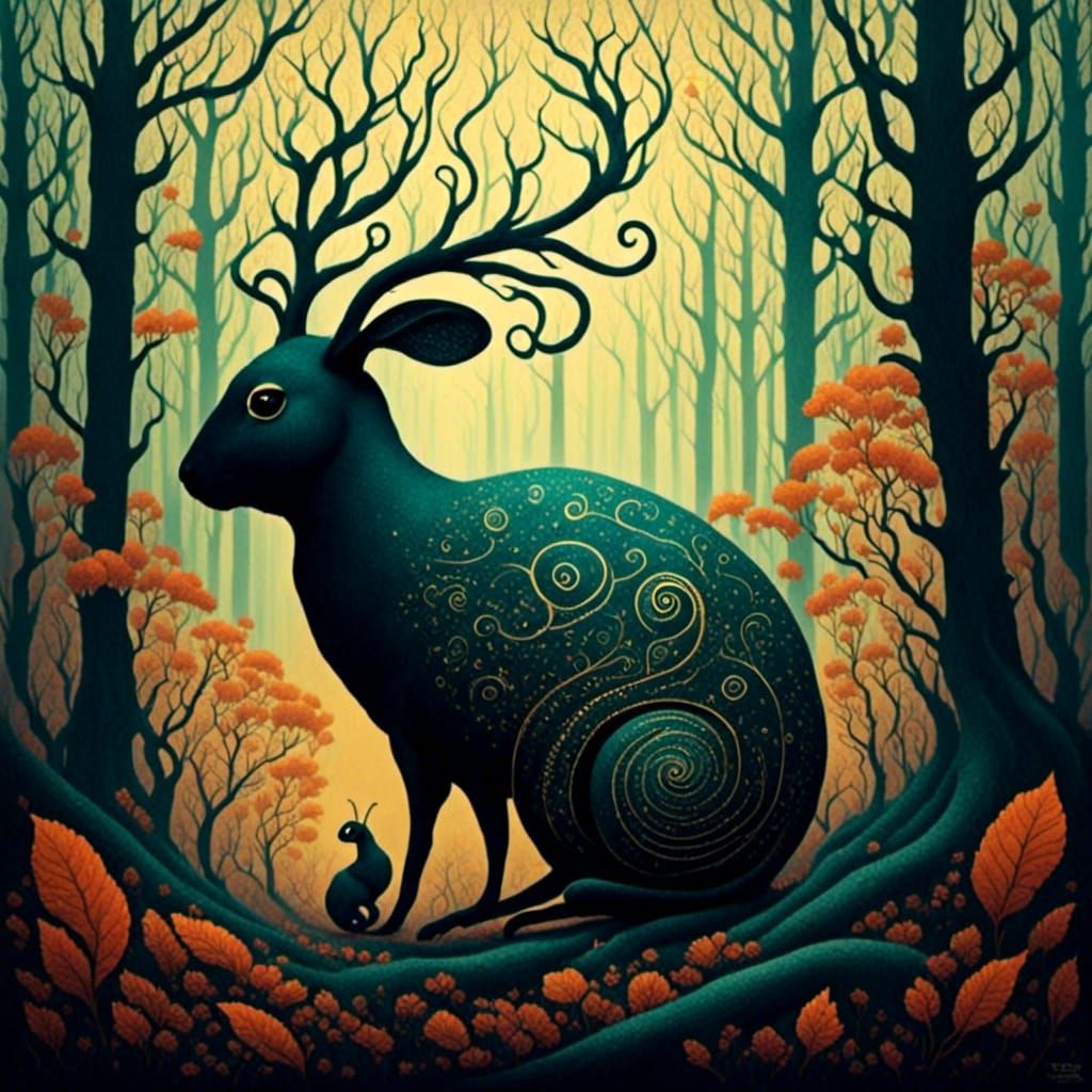 Dreamy Forest Landscape