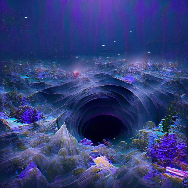AI-Generated Image of a Deep Abyss