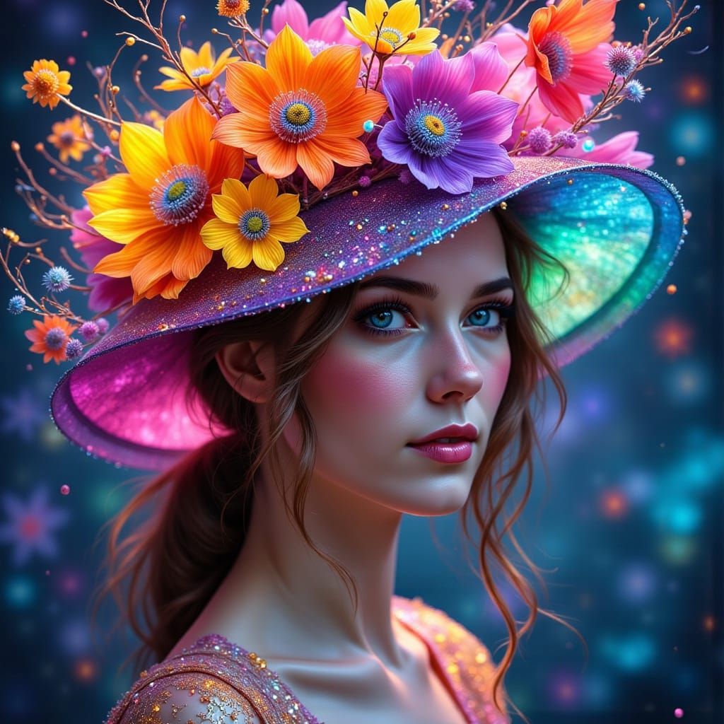 A Flowered Glowing Hat