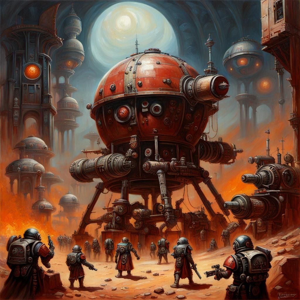 Adeptus Mechanicus: Cult of Mars in Oil Painting