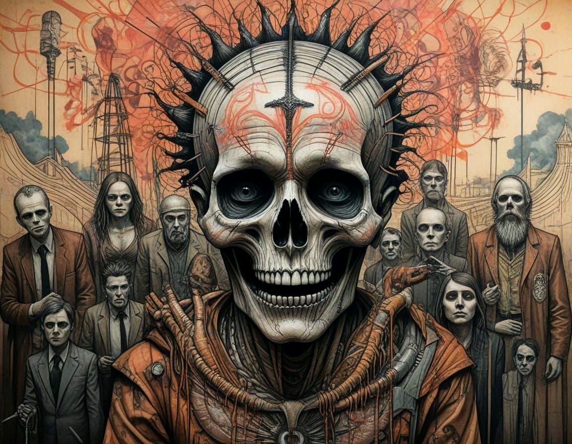 Surreal Graffiti Art of a Brainwashed Society