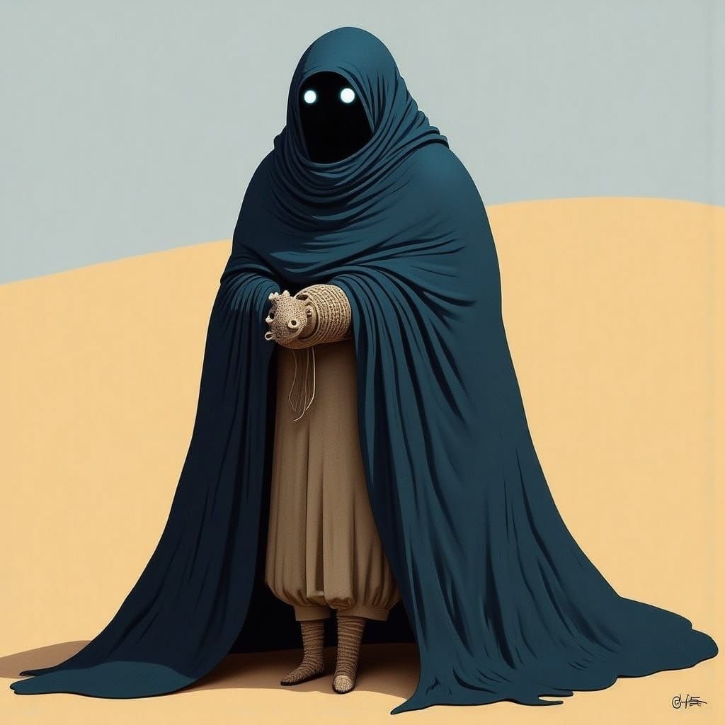 Fremen Warrior in Desert Stillsuit