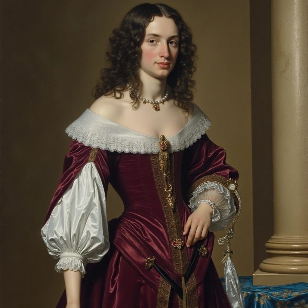 Dashing Gentleman of 17th Century Elegance