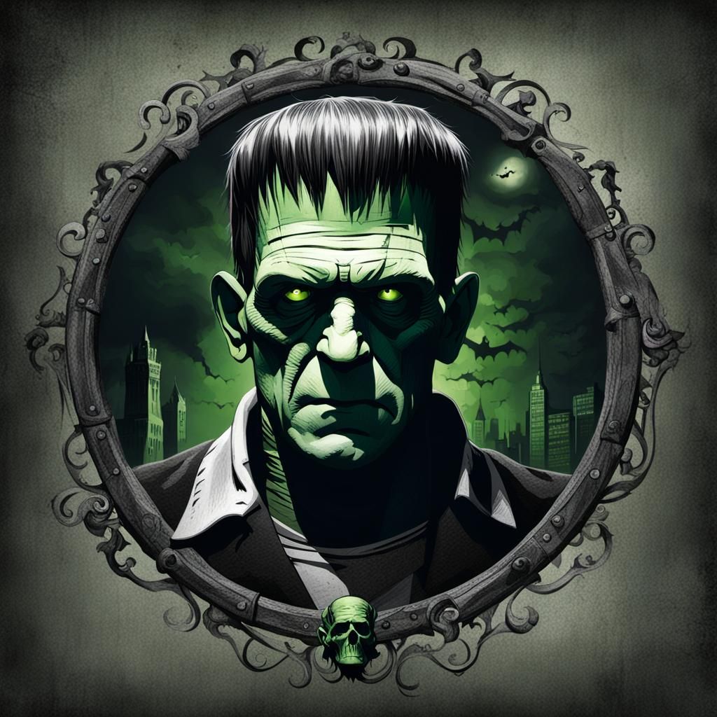 AI Frankenstein Image: Classic Monster Interpretation