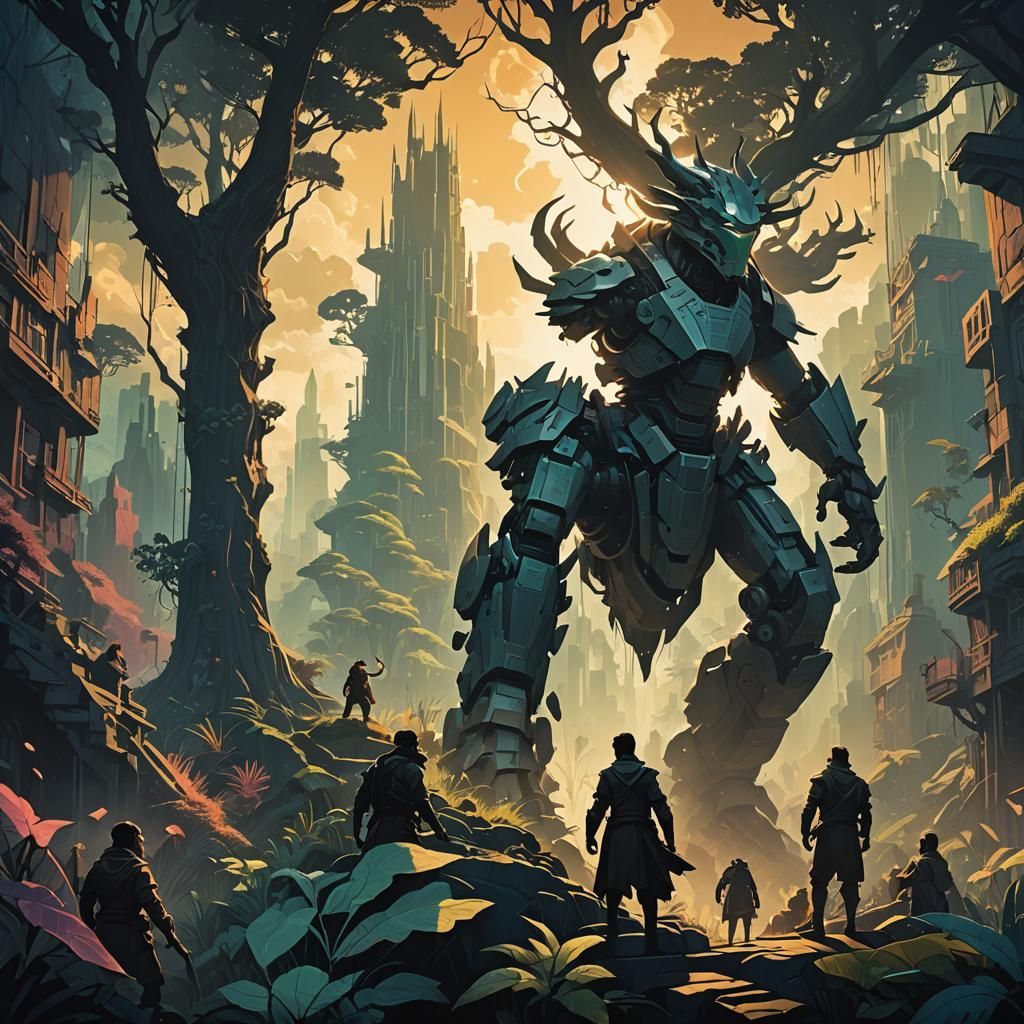 Dramatic Digital Painting in Harlem Renaissance Style