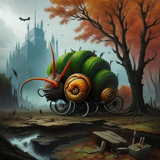 Snail in Dark City Style