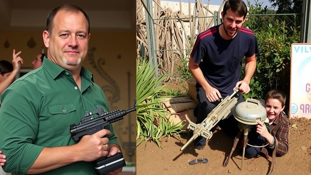 Spaceship Over Mars in Total Recall Style