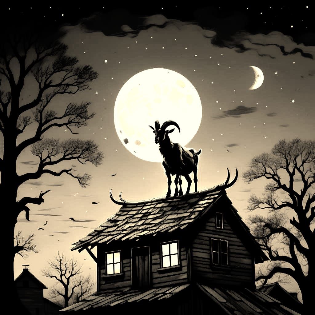 Gothic Splendor Under Full Moon