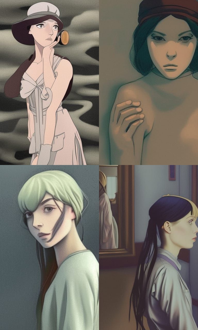 Anime Character Portrait in Renaissance Painting Style