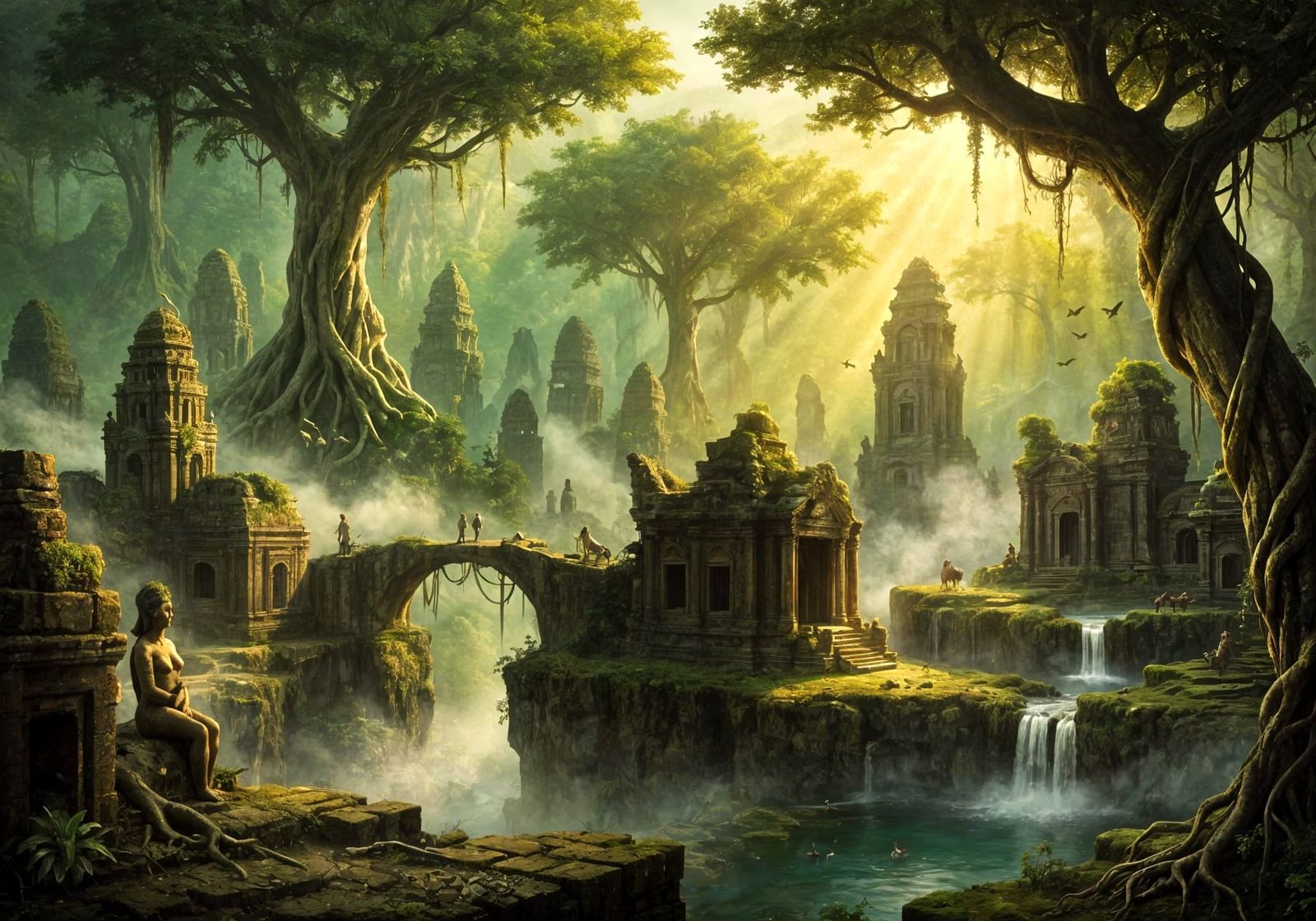 Ancient Jungle City Overrun by Nature