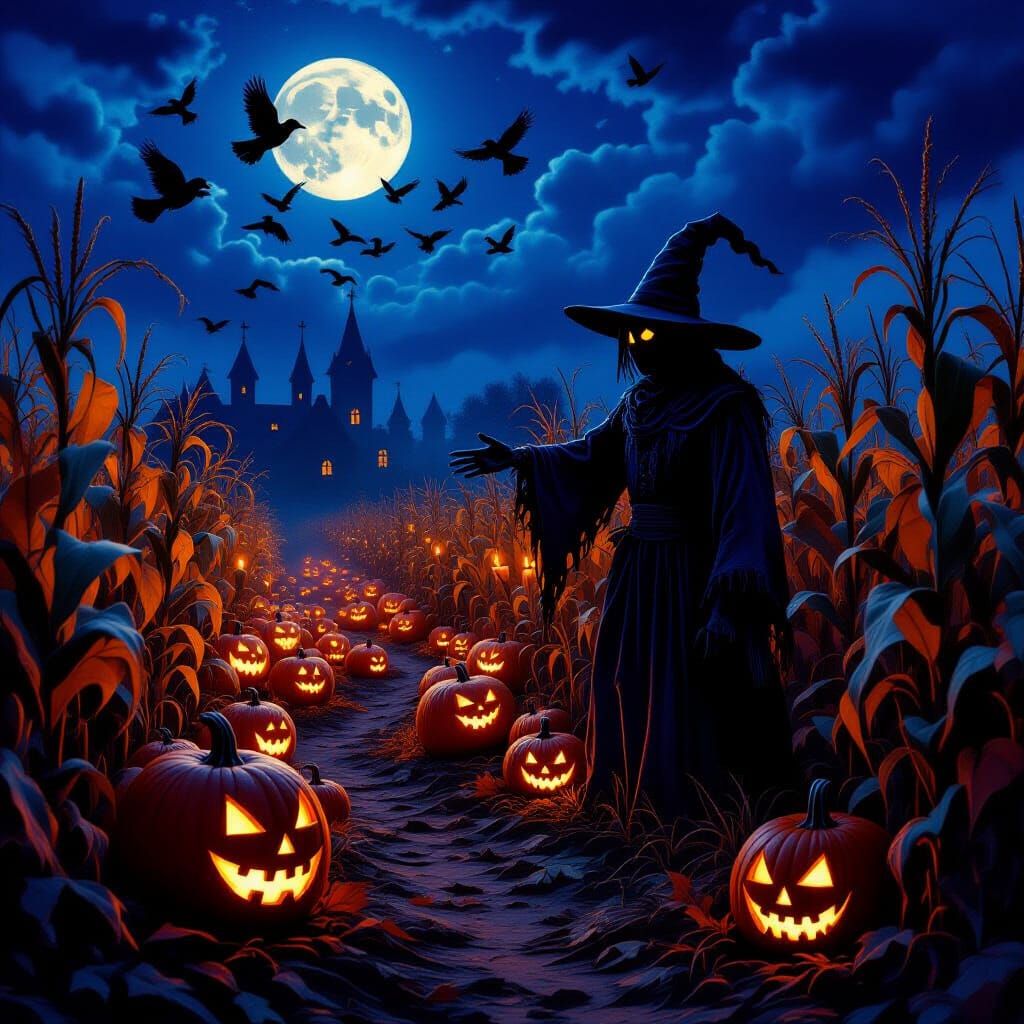 Nightmare Harvest Festival with Eerie Halloween Vibes