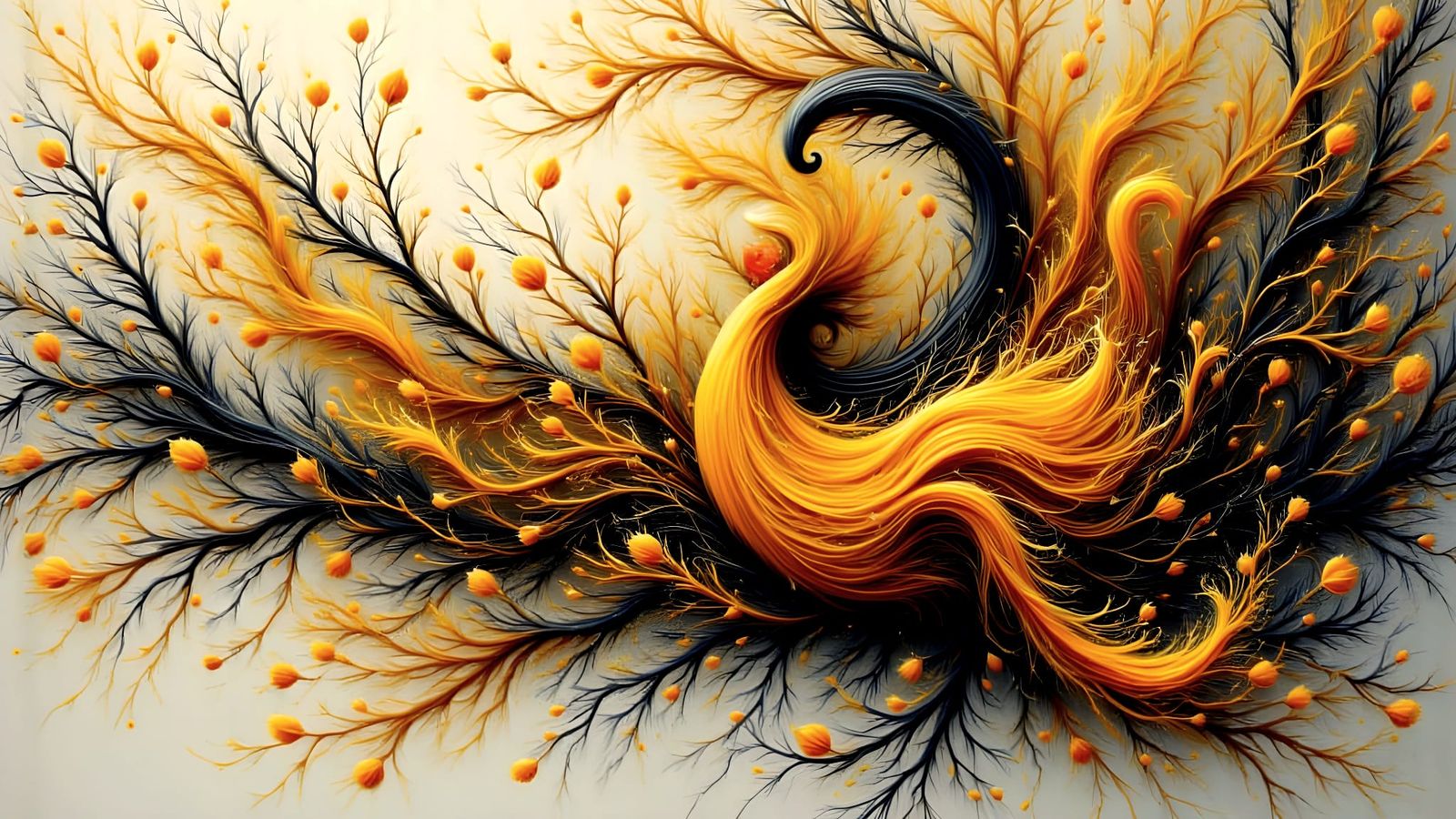 Solar Kinetic Art with Bold Black Lines