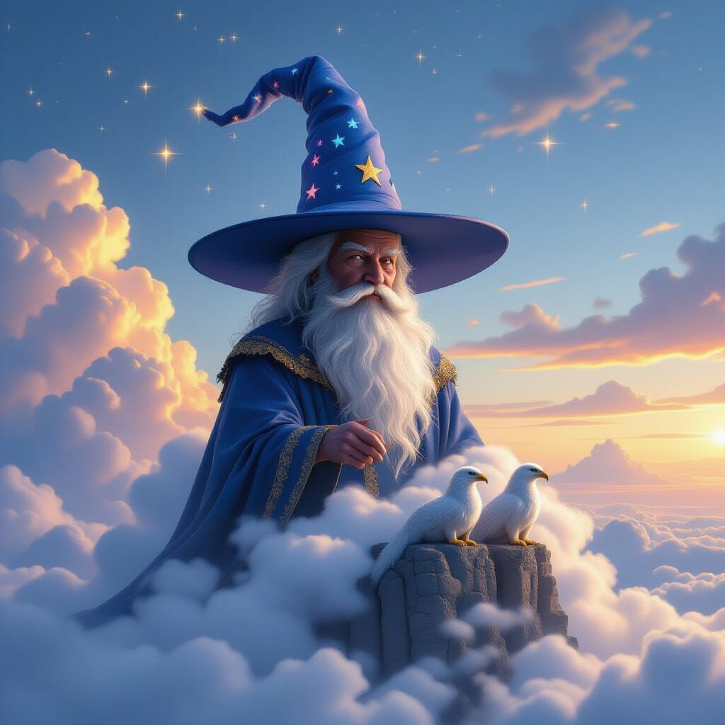 Cloud Wizard's Tower with Griffon Companions