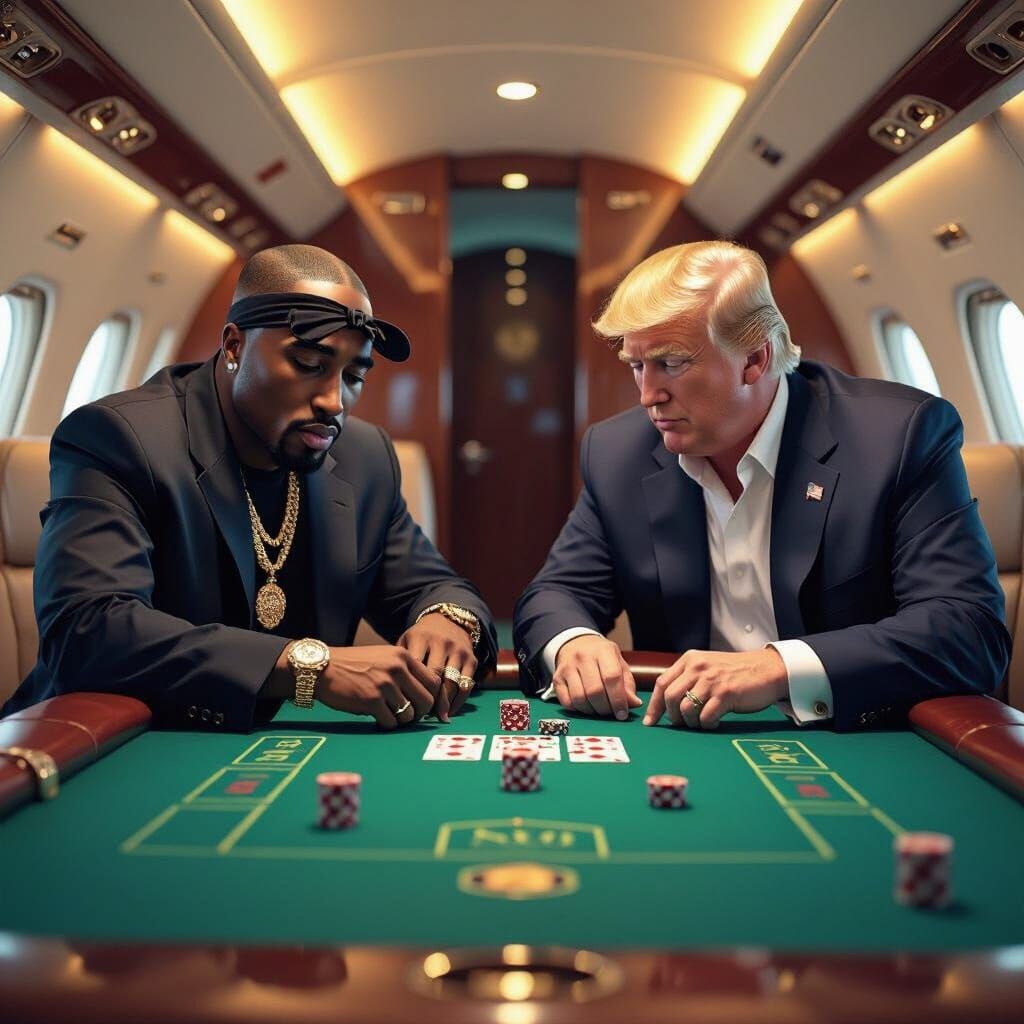 Tupac and Trump Play Craps on Luxury Jet