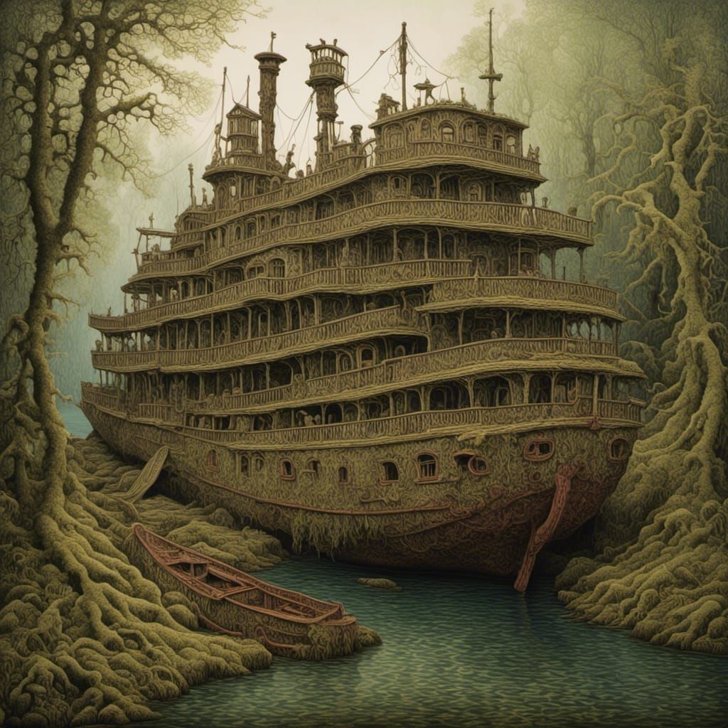 Psychedelic Riverboat Washed Ashore