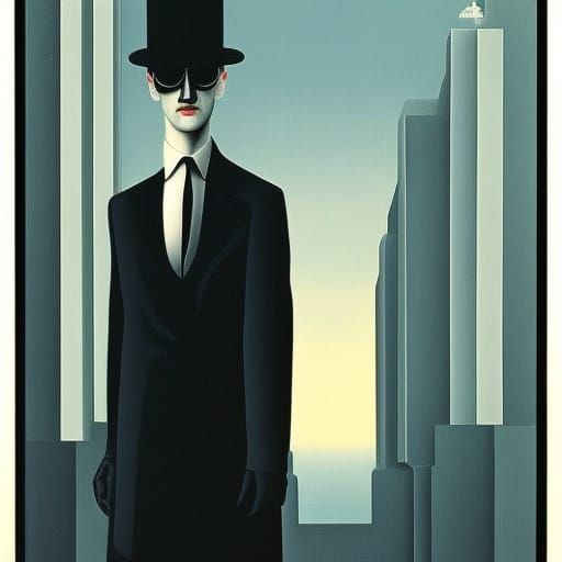 The Matrix Reimagined: Surrealist Metropolis in Monochrome