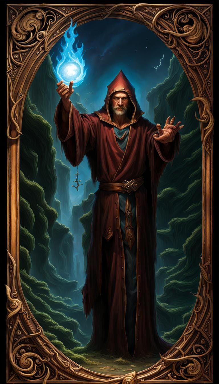 Mysterious Sorcerer in Photo-Realistic Style