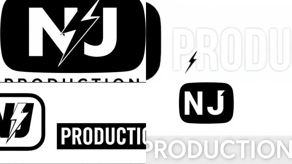 Modern Black and White YouTube Banner Design