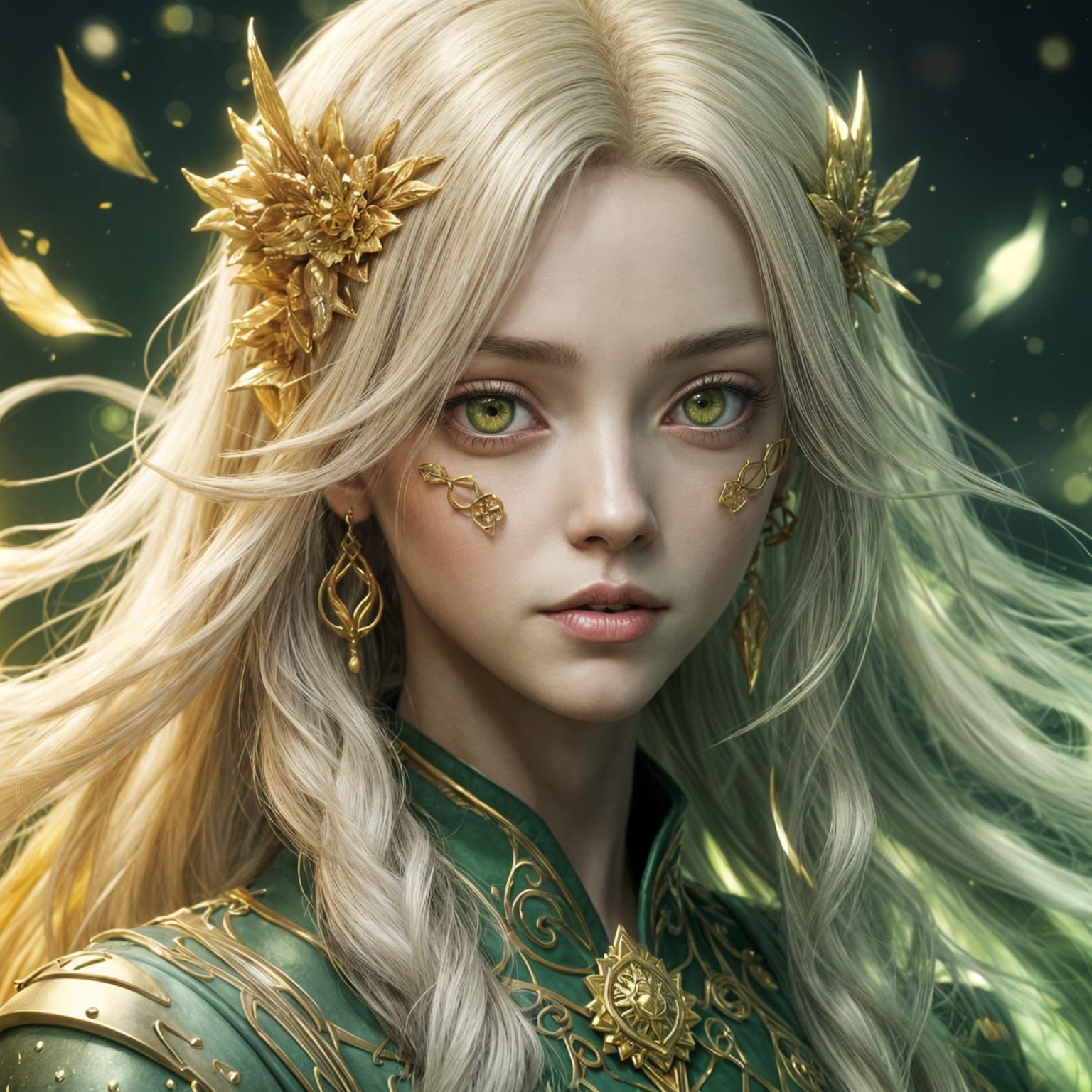 Mystical Anime Goddess in 3D