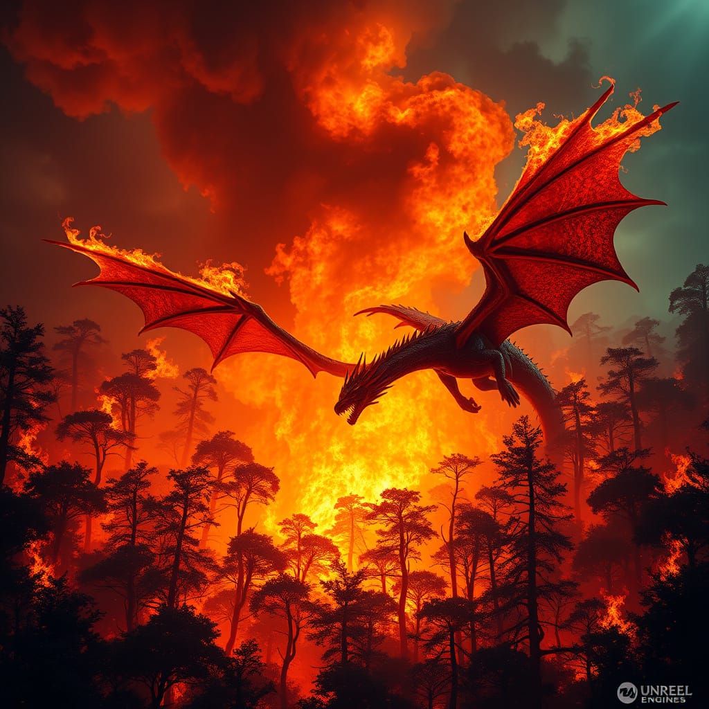 Majestic Fire-Breathing Dragons Ignite a Westeros Wildfire