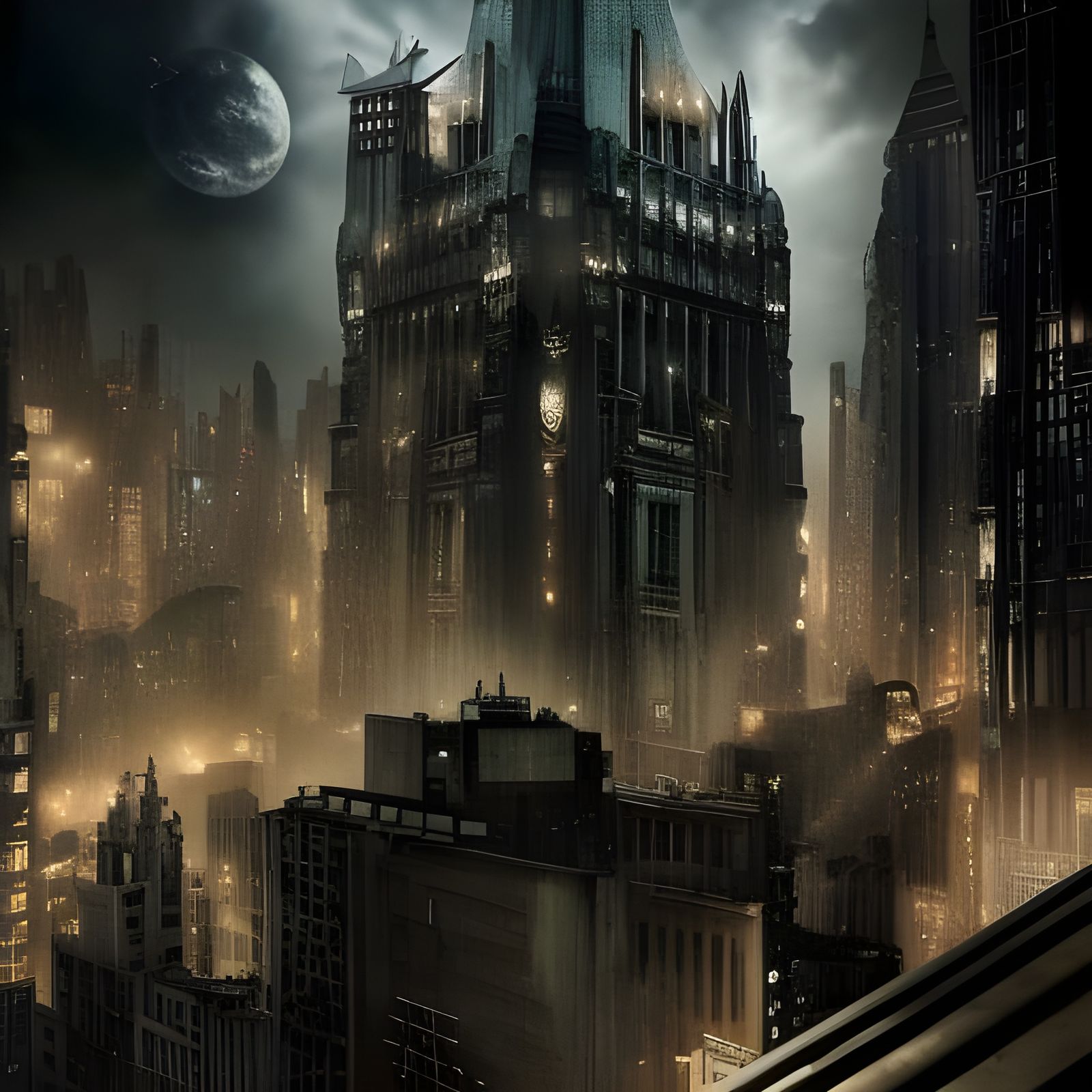 Gotham City: Epic Cinematic Digital Matte Painting
