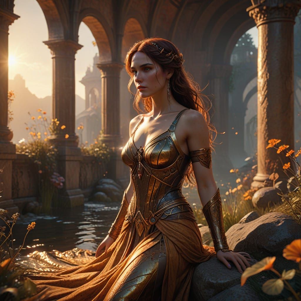 Ethereal Dreamscapes in Golden Light