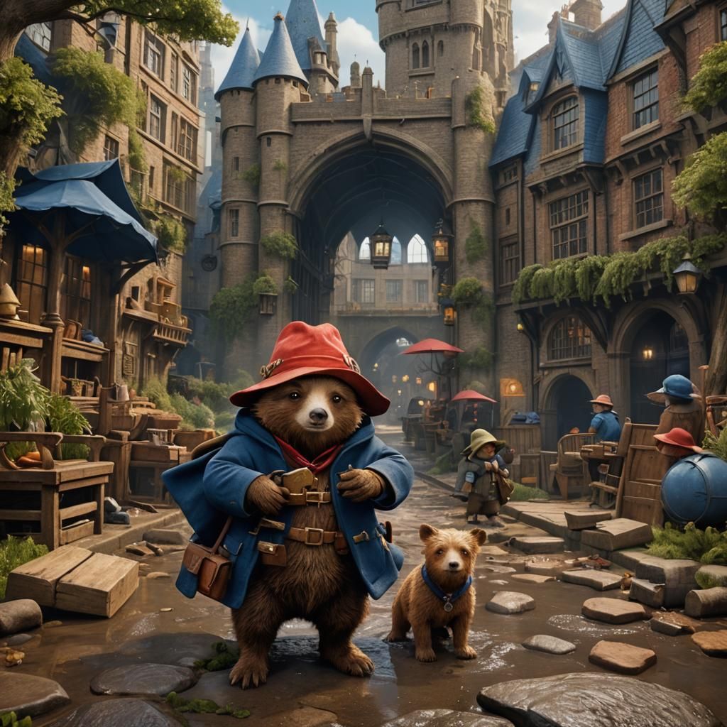 Paddington and Rupert: Detailed Fantasy Art