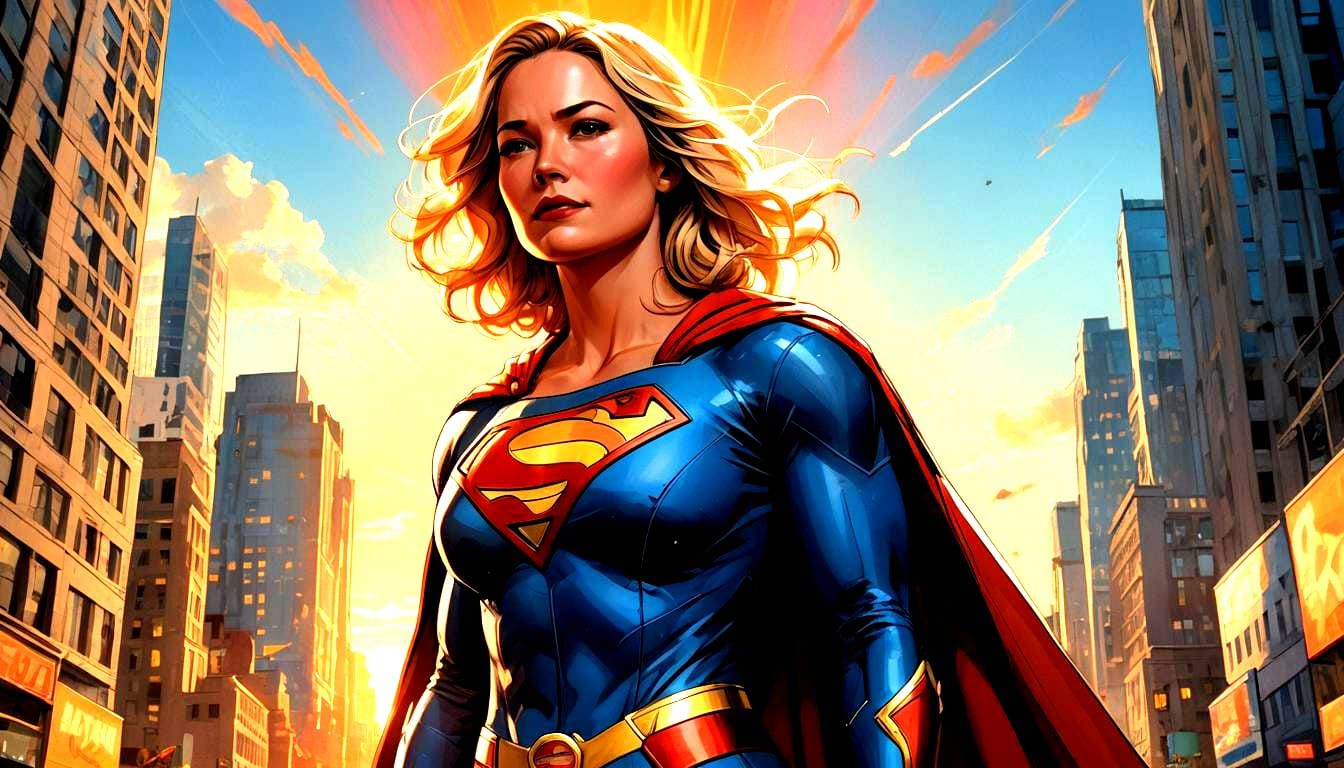 Virginie Efira as Supergirl Portrait