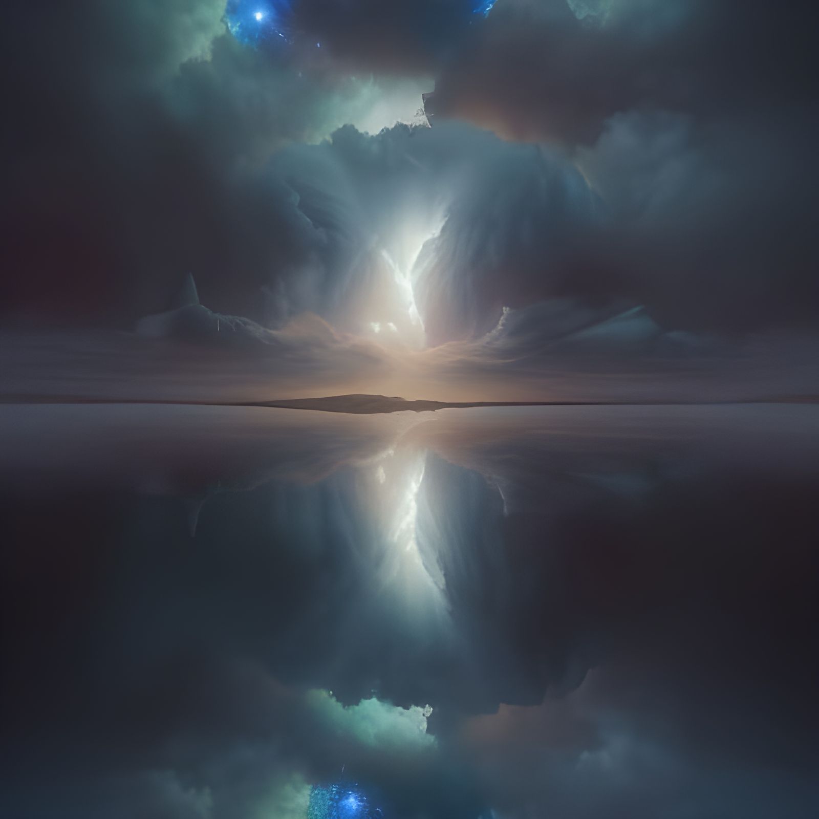 Hyperdetailed Fantasy Landscape with Alien Plants