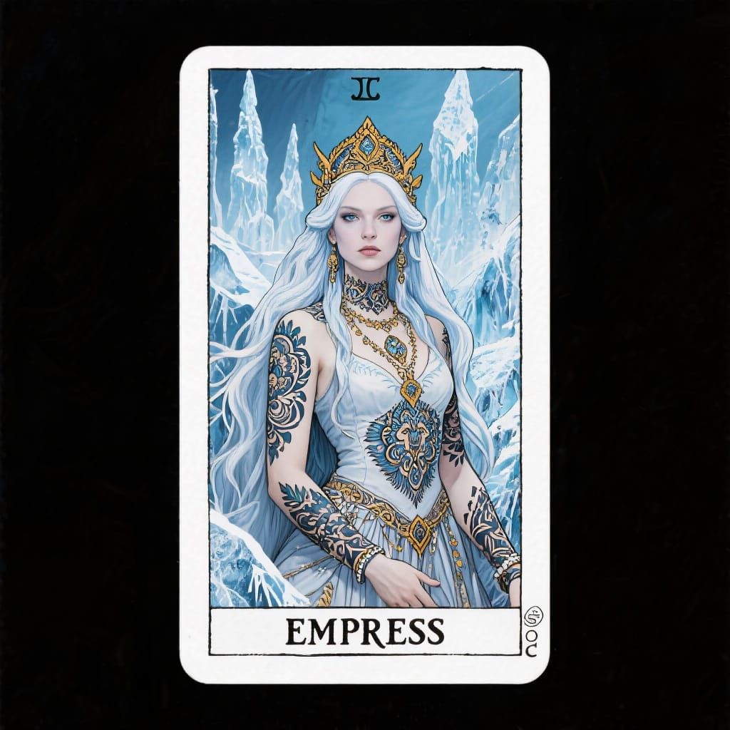 Empress Tarot Card Featuring Siberian Ice Maiden