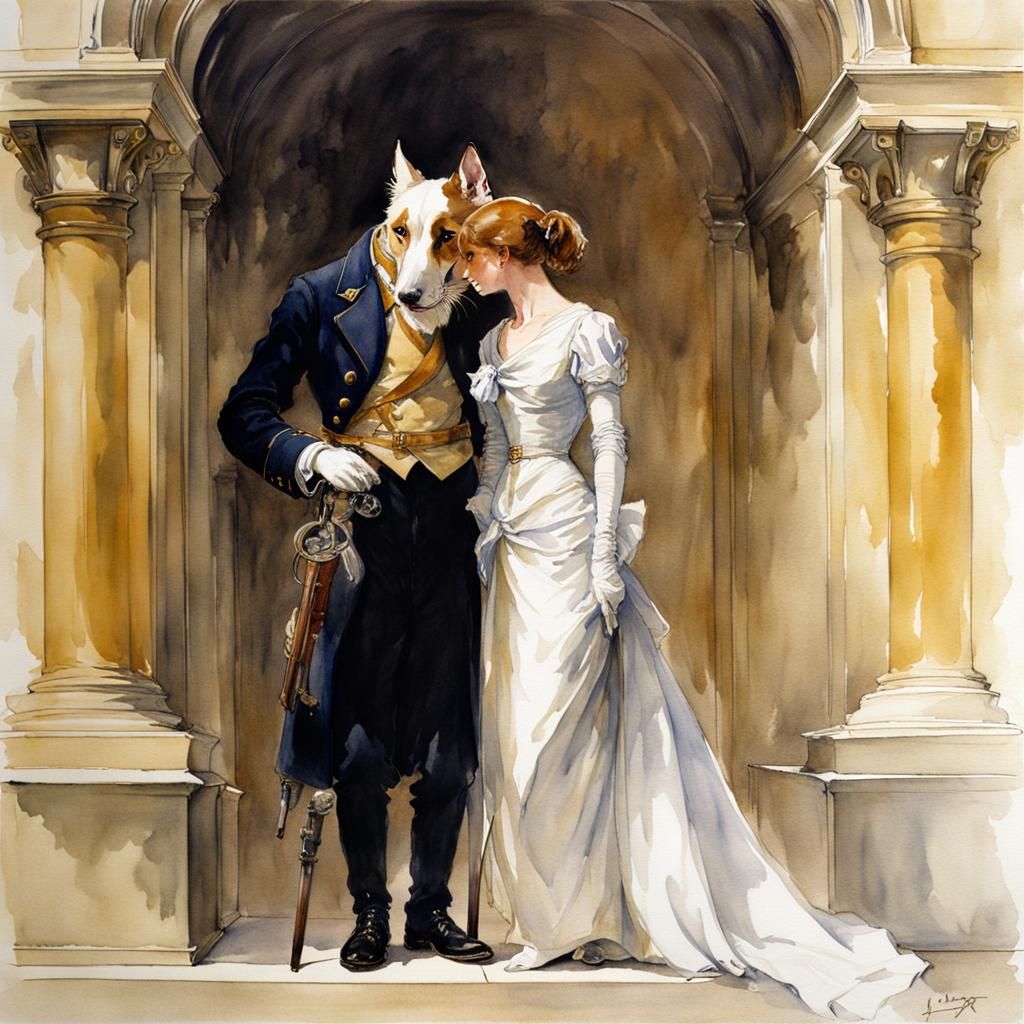 Furry Friend: Watercolor Poster Art