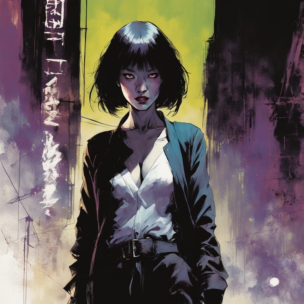 Neo-Noir Dark Fantasy Female GyeongSeong Monster