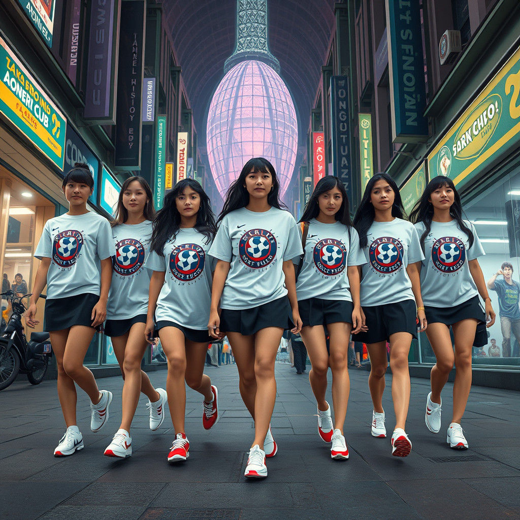 São Paulo Soccer Girls: Fantasy Concept Art