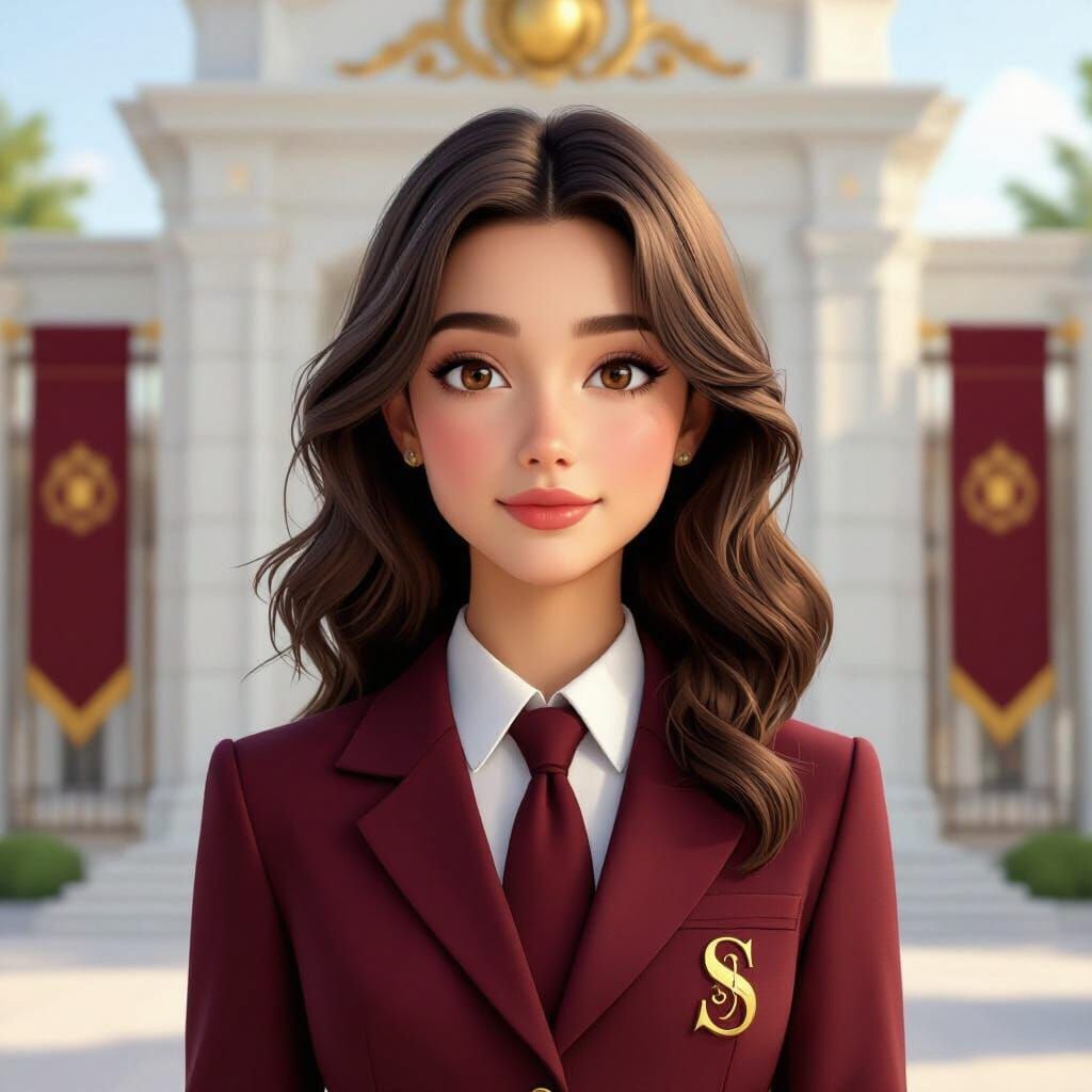 High School Girl Portrait with Volumetric Lighting