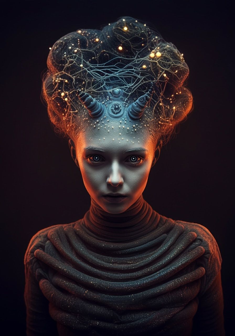 Tweed Tardigrade Up-Do Clothed in Fabric of the Universe