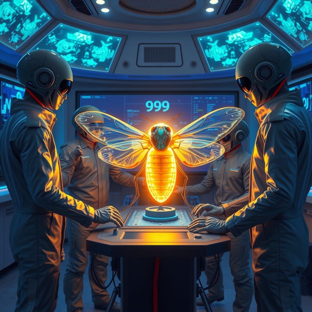 Biomechanical Wonders in a Futuristic Laboratory