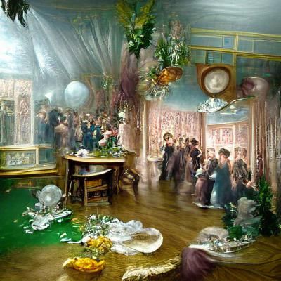 Victorian Era Party Scene