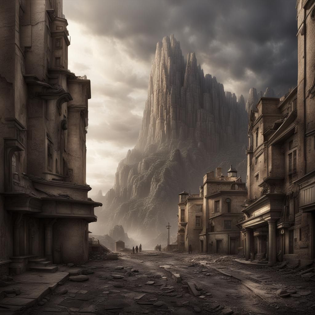 Detailed Matte Painting of Cinema