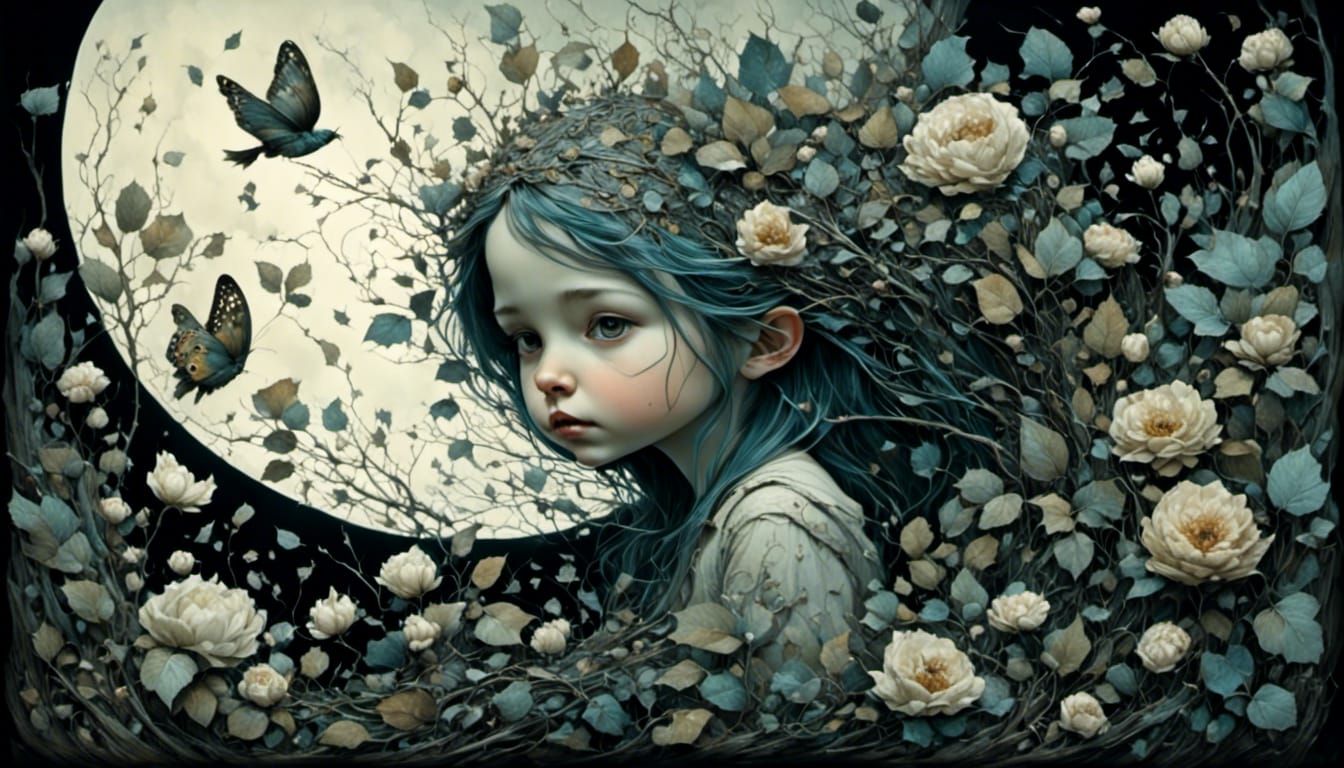 Hyperrealistic Melting Oil Painting with 3D Effect