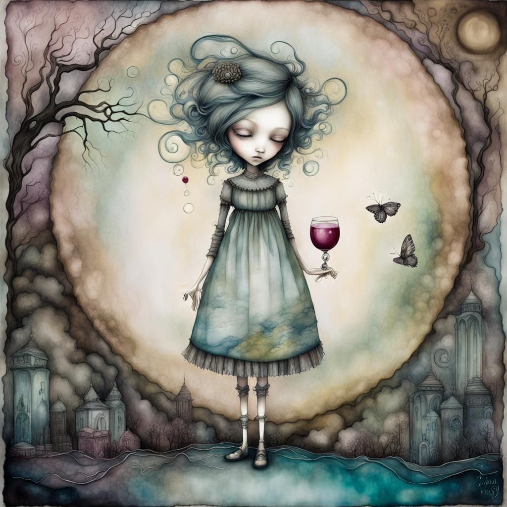 Surreal Dreamscape: A Search for Truth in Alcohol Ink