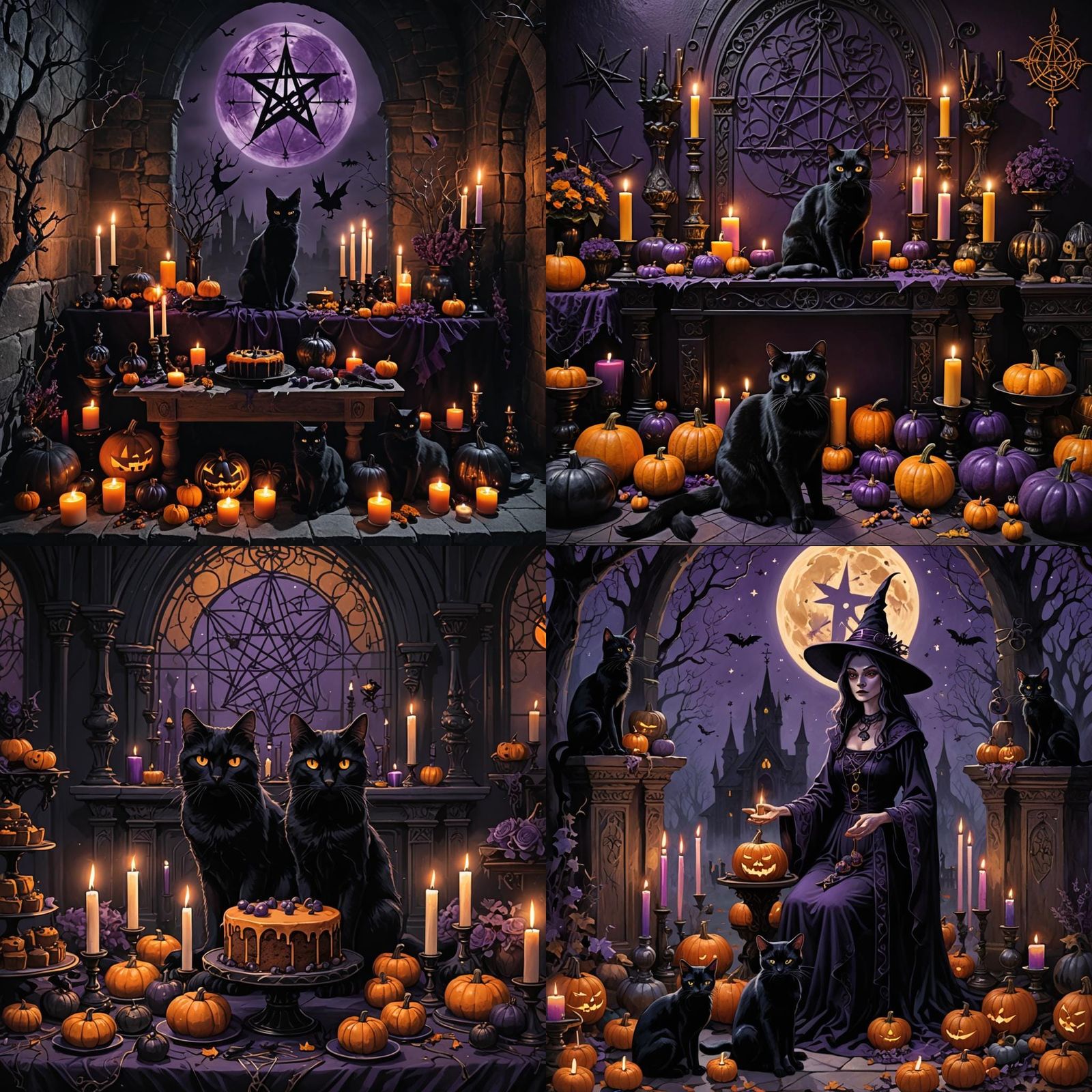 Gothic Samhain Altar for Witches' New Year