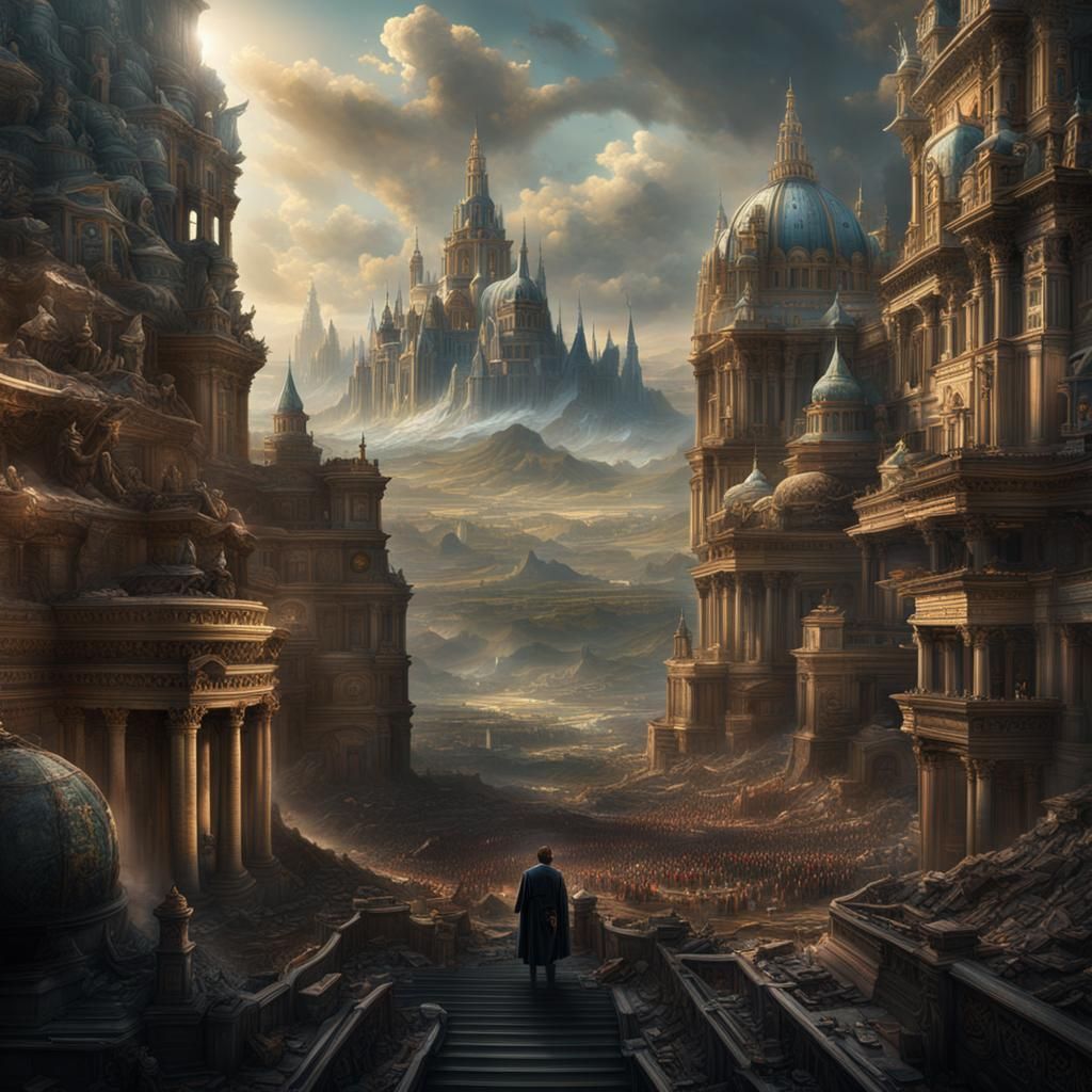 Epic Digital Matte Painting of Political Principles