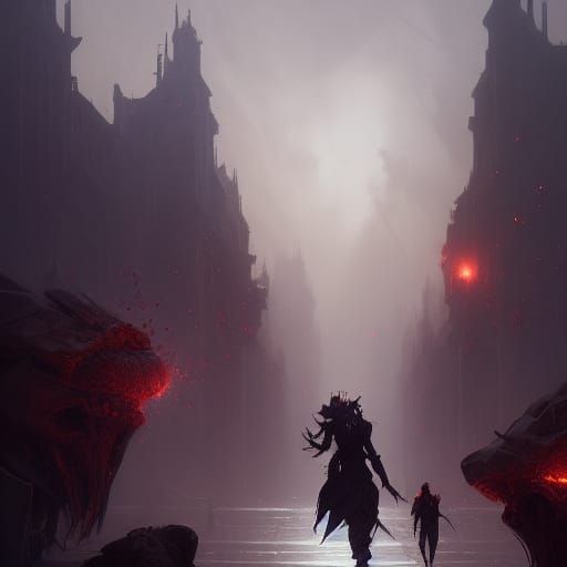 Dark Fantasy School Concept Art in 8K Resolution