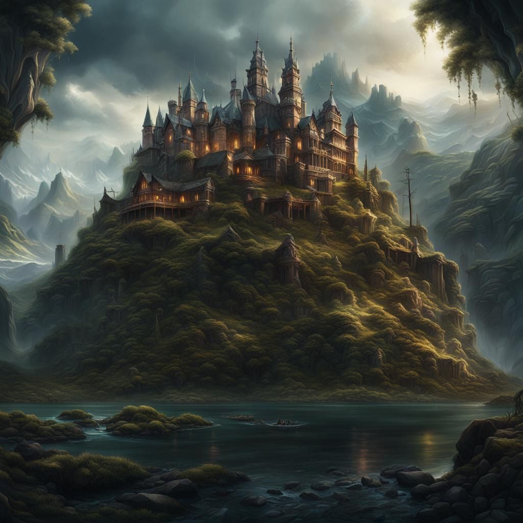 Epic Wilderness: A Dramatic Digital Matte Painting
