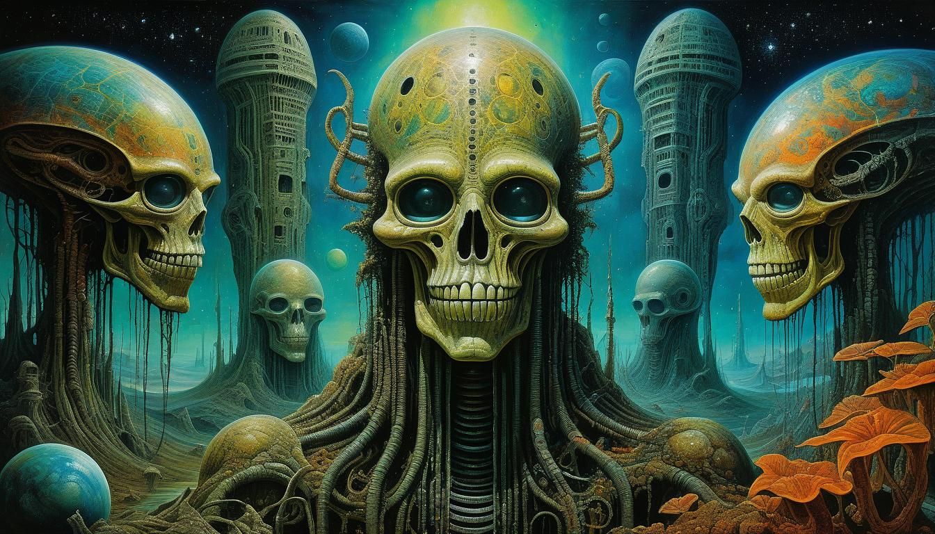 Cosmic Fractal Art in a Surreal Style