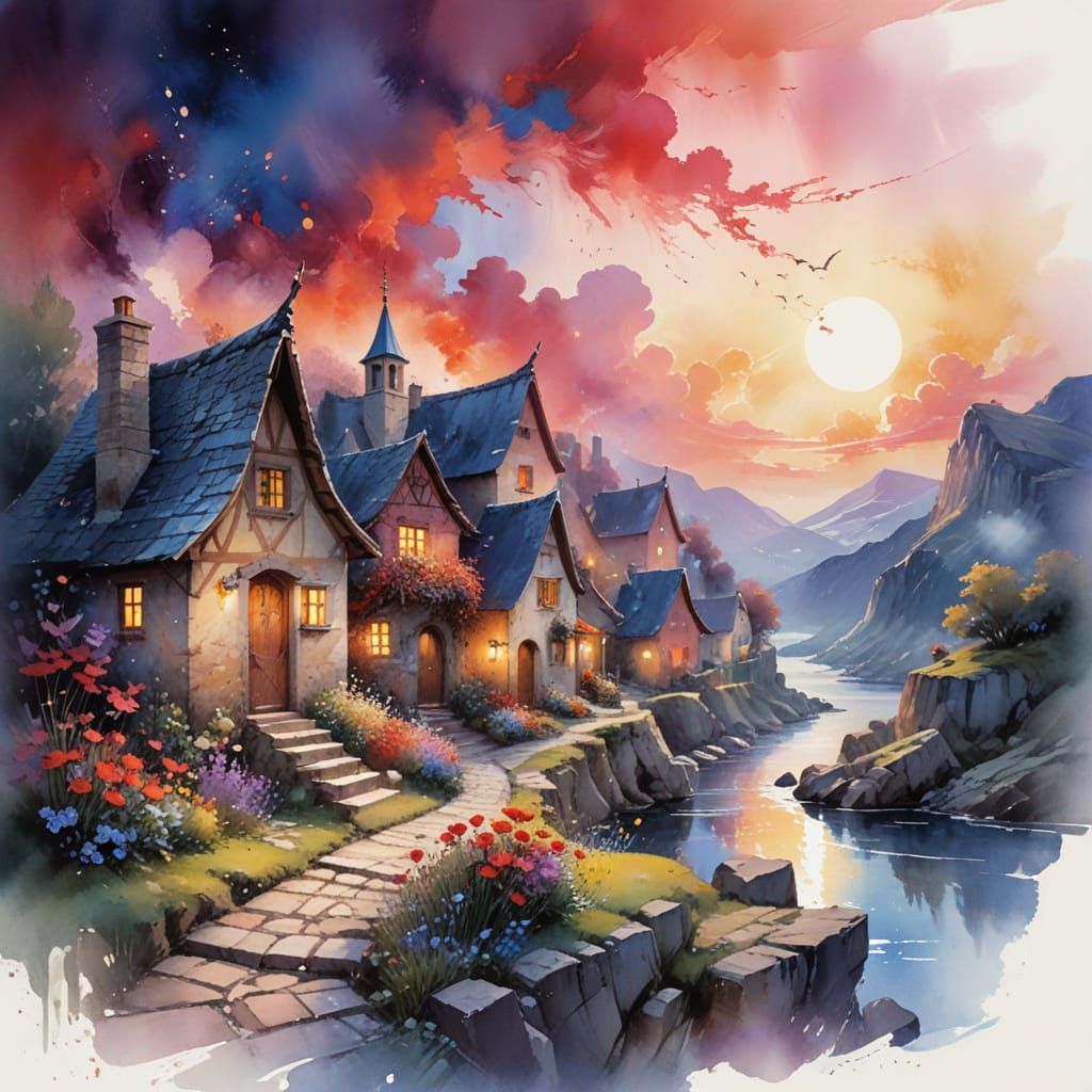 Enchanted Village in Hidden Valley Dreamscape