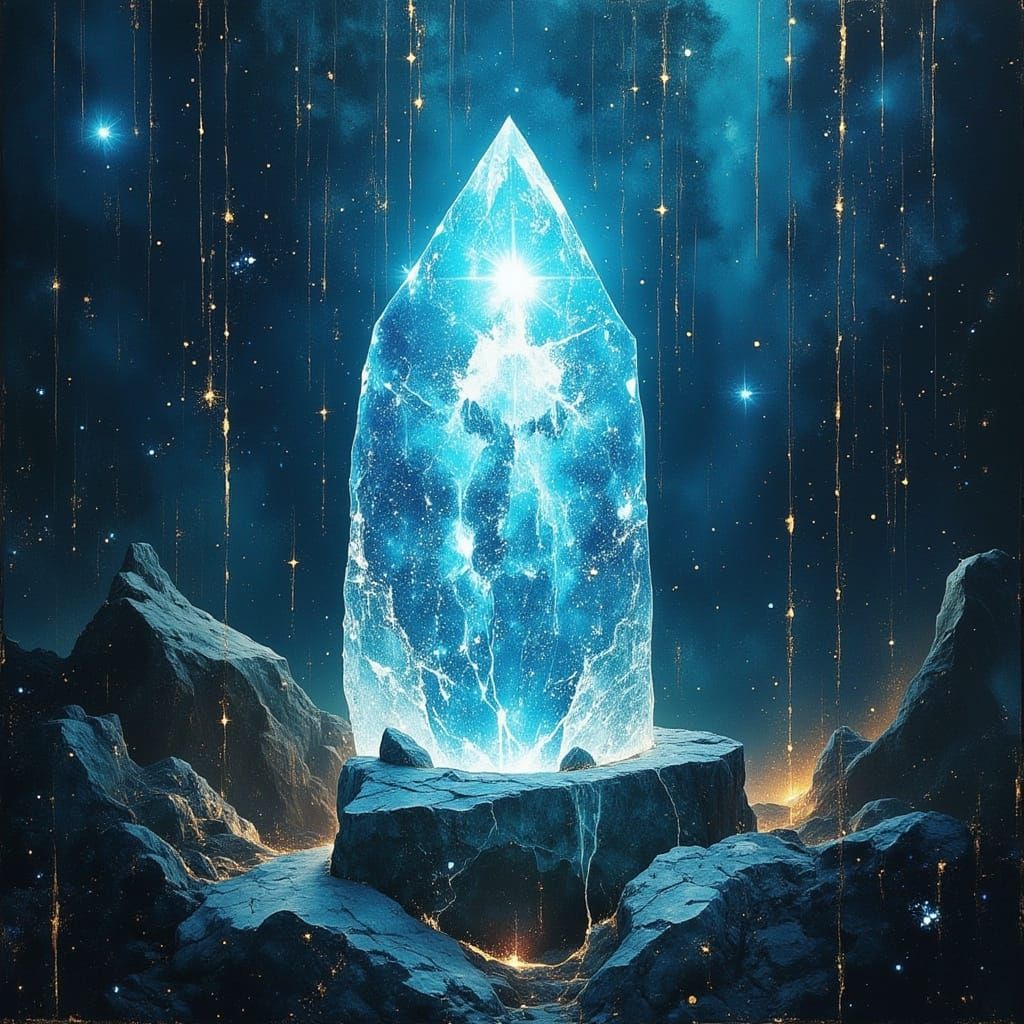 Luminous Crystal Form Filled with Ethereal Strength