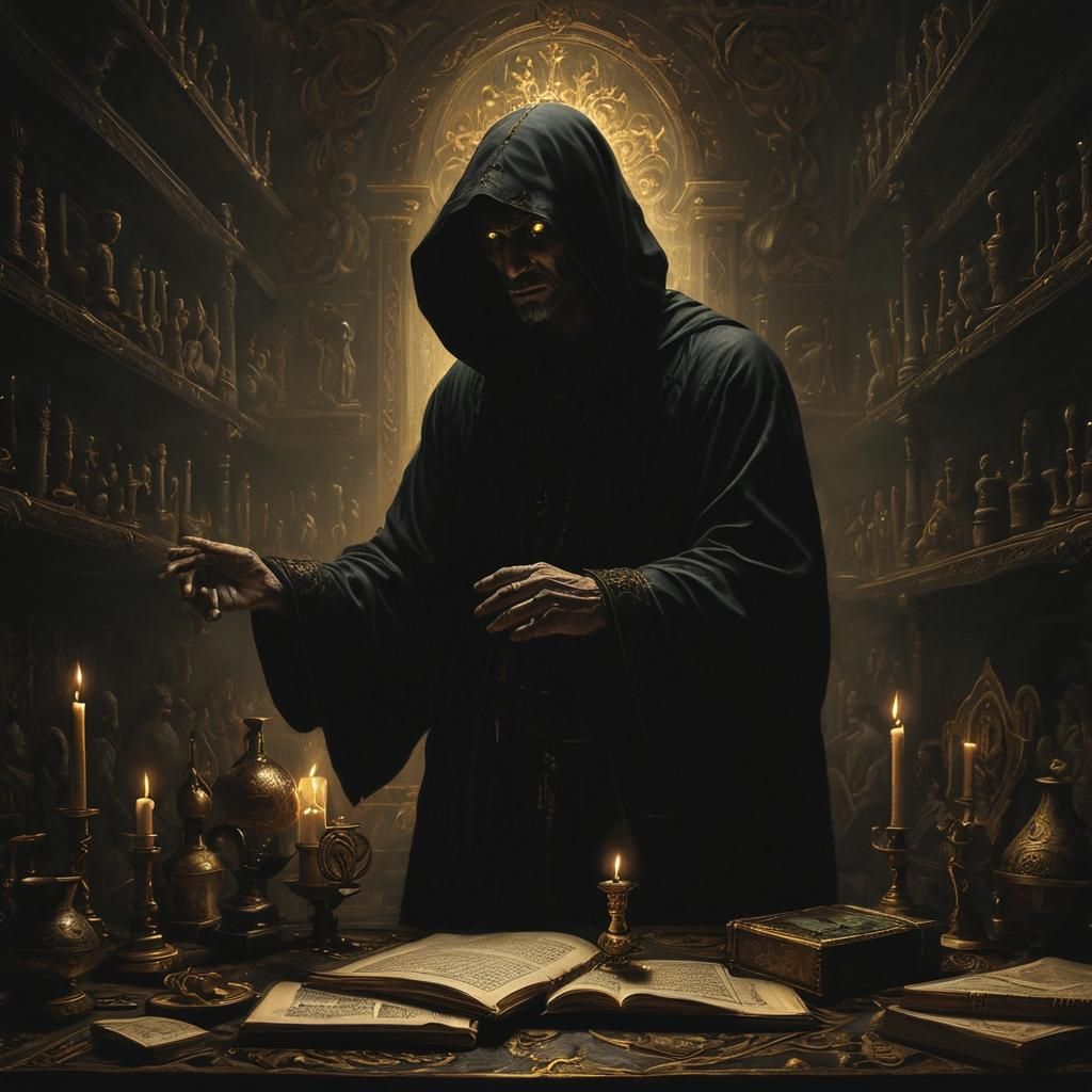 The piercing, glowing eyes in the pitch-black room  ... in t...