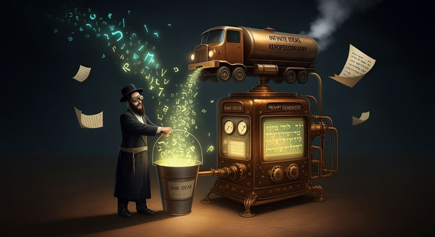 A Hasidic Jewish Man Taps Infinite Ideas in a Steampunk-Insp...