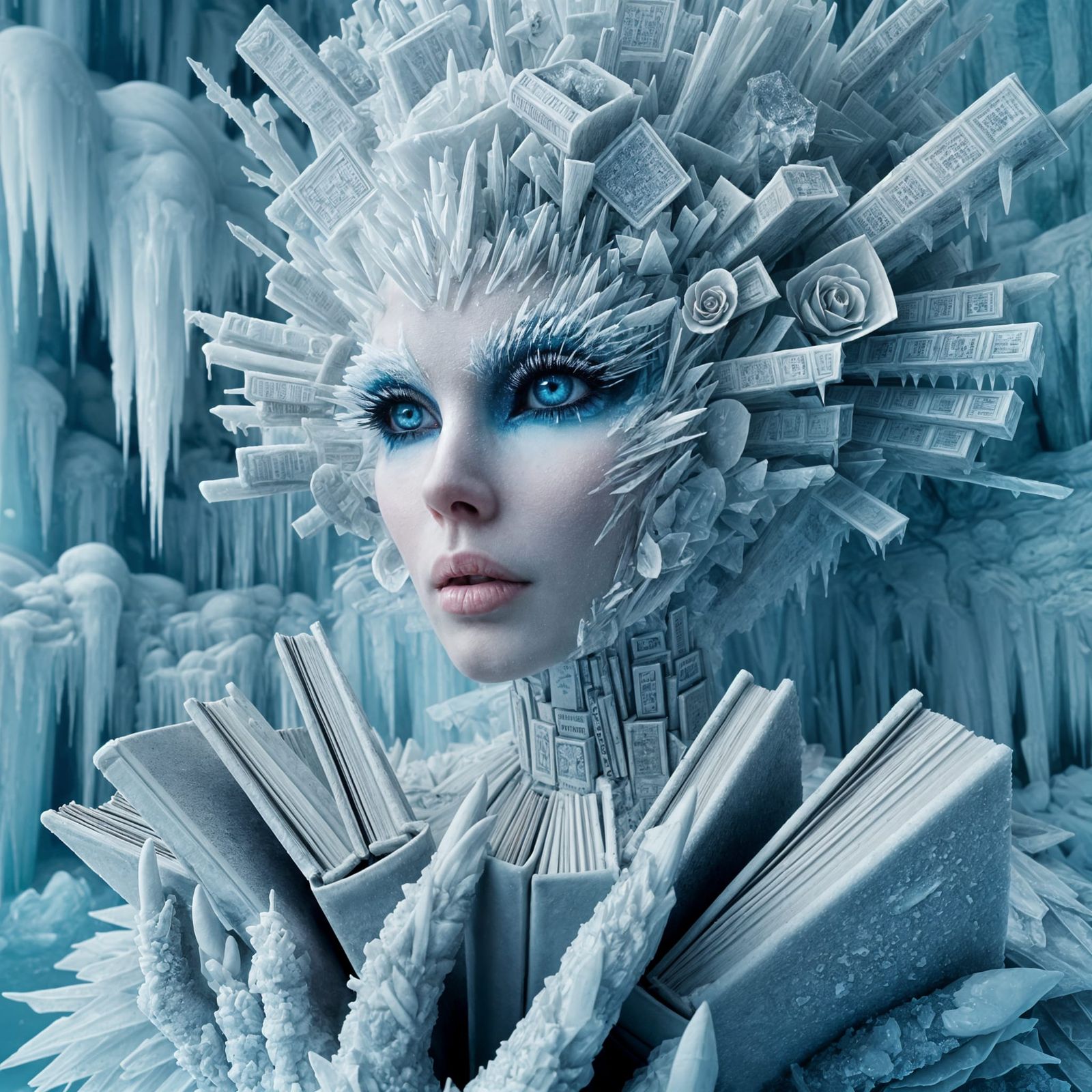 Queen of Frosty Intellect in Ethereal Library